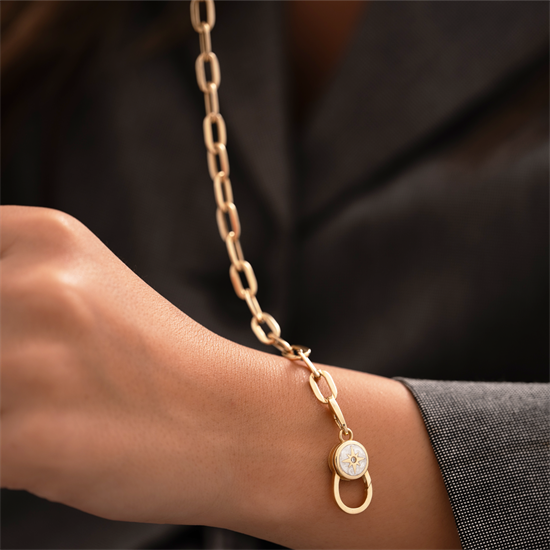 Cetaş Eterna Sarı Altın 14 Ayar Bileklik