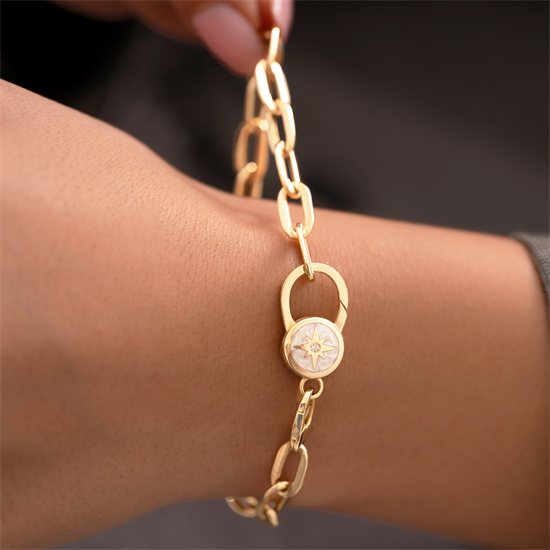 Cetaş Eterna Sarı Altın 14 Ayar Bileklik