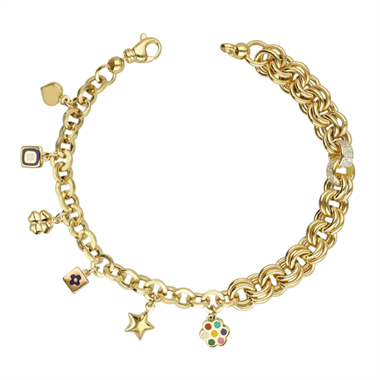 Cetaş Eterna Sarı  Altın Bileklik 14 Ayar