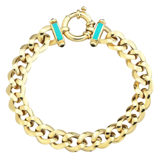 Cetaş Eterna Sarı Altın Bileklik 14 Ayar