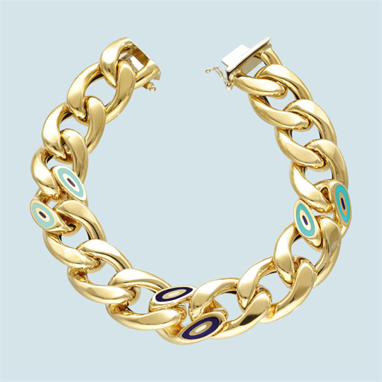 Cetaş Fortuna Bileklik 14 Ayar Altın Mineli