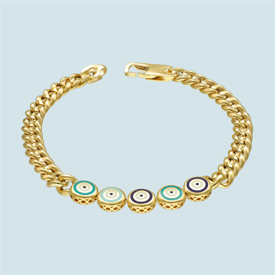 Cetaş Fortuna Mineli Altın Bileklik 14 Ayar