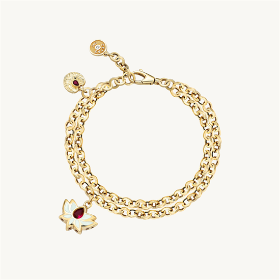 Cetaş Lotus Çiçeği 14 Ayar Altın Bileklik