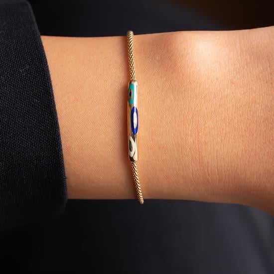 Cetaş Mineli 14 Ayar Altın Bileklik