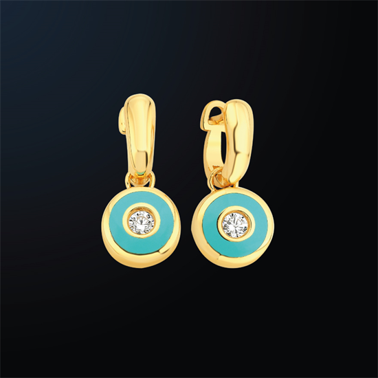 Cetaş Minima Altın Küpe Sedef Mineli 14 Ayar