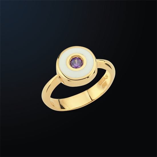 Cetaş Minima Altın Yüzük Turkuaz Mineli 14 Ayar