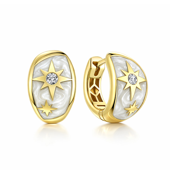 Cetaş Polaris 14 Ayar Altın Küpe