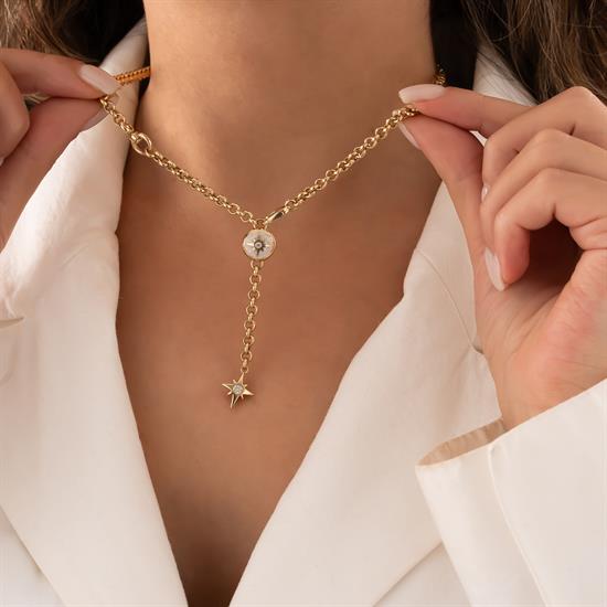 Cetaş Polaris Yıldızı 14 Ayar Altın Kolye