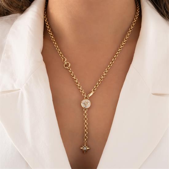 Cetaş Polaris Yıldızı 14 Ayar Altın Kolye