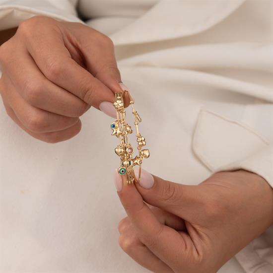 Cetaş Sallantılı 14 Ayar Altın Kelepçe