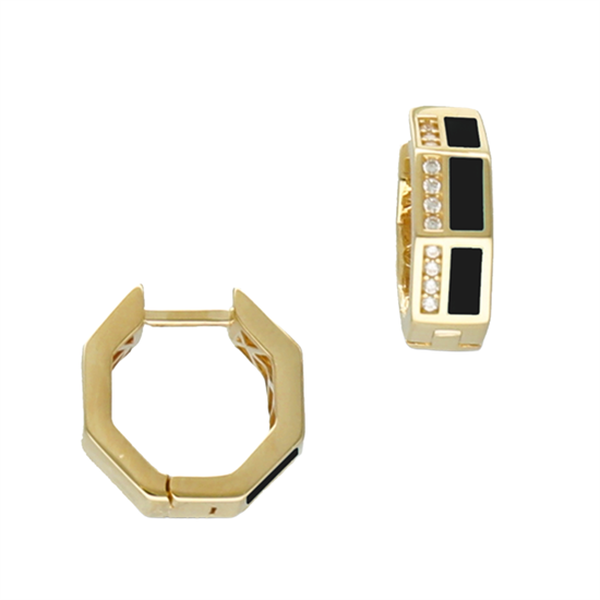 Cetaş Taşlı 14 Ayar Altın Küpe