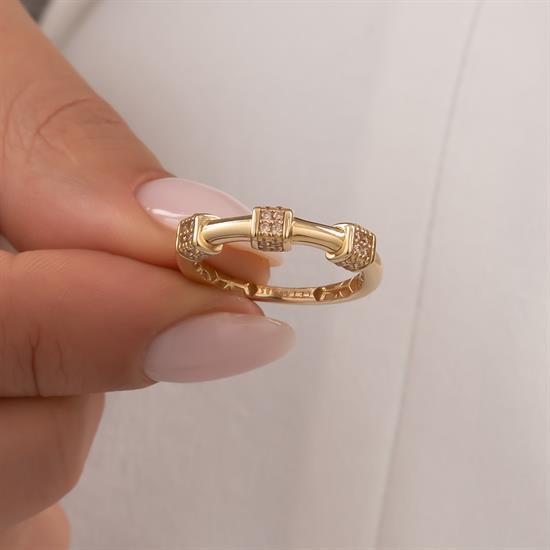 Cetaş Taşlı 14 Ayar Altın Yüzük