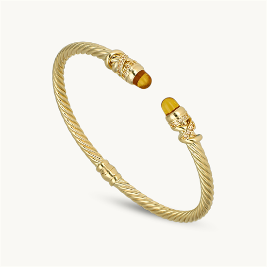 14 Ayar Cetaş Twist Kelepçe Altın