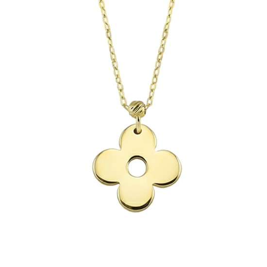 Çiçek 14 Ayar Altın Kolye