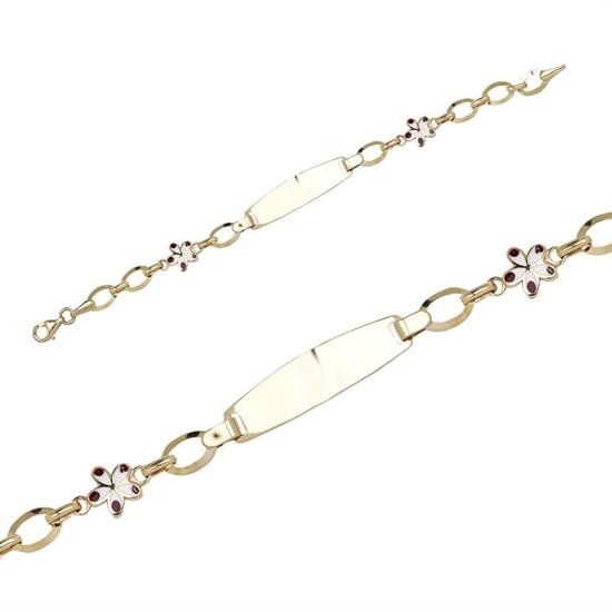 Çocuk Çiçekli 14 Ayar Altın Bileklik