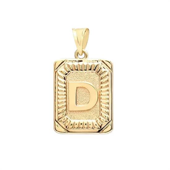 D Harfi 14 Ayar Altın Kolye Ucu