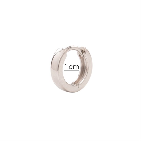 Beyaz Altın Halka Küpe 14 Ayar