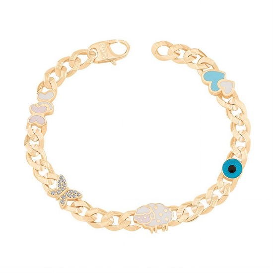 Ema Anne Çocuk Kelebek Gurmet Altın Bileklik