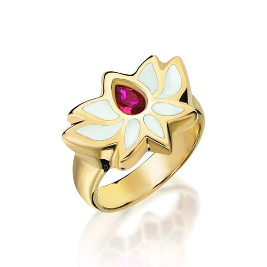 Cetaş Eterna Lotus Çiçek Yüzük 14 Ayar Altın