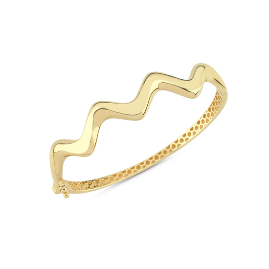 Dalga 14 Ayar Altın Kelepçe