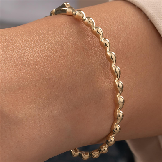 Damla Model 14 Ayar Altın Kelepçe