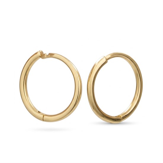 Halka Ayar 14 Altın Küpe