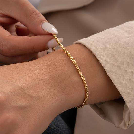 Doç Model 14 Ayar Altın Bileklik