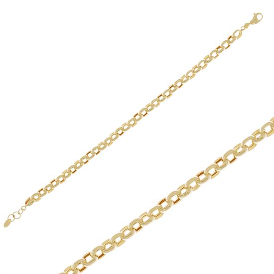 Doç Zincir Bileklik 14 Ayar Altın