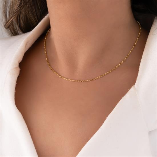 Doç Model Zincir 14 Ayar 0,90 Mm Altın