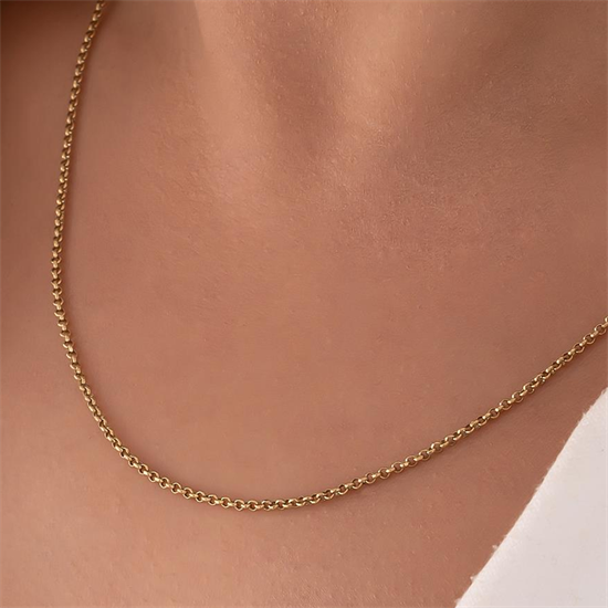 Doç Model Zincir 14 Ayar 1.5 Mm Altın