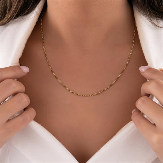 Doç Model Zincir 14 Ayar 1.5 Mm Altın