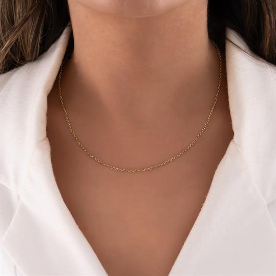 Doç Model Zincir 14 Ayar 1 Mm Altın