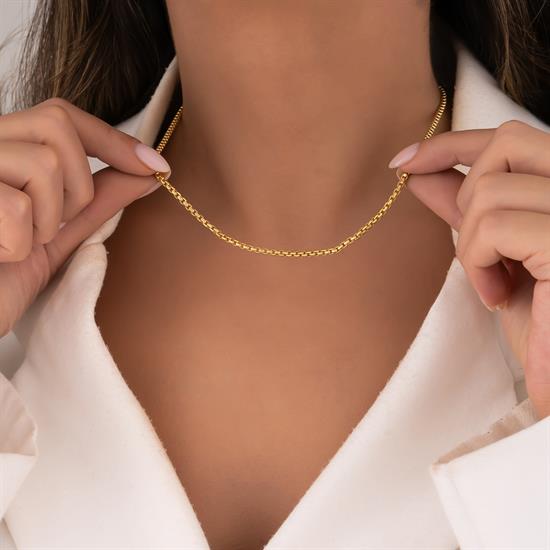 Doç Model Zincir 14 Ayar Altın 3 Mm
