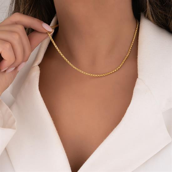 Doç Model Zincir 14 Ayar Altın 3 Mm