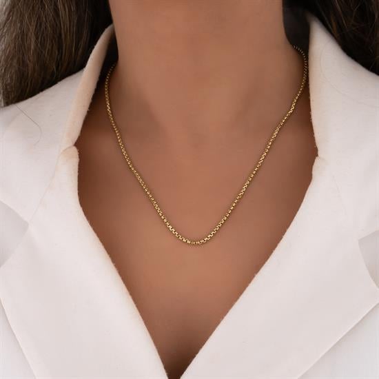 Doç Zincir 14 Ayar Altın 2 Mm