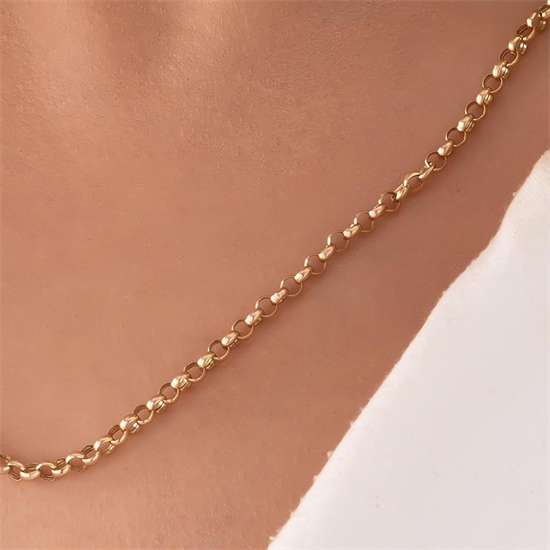 Doç Zincir 14 Ayar Altın 4 Mm