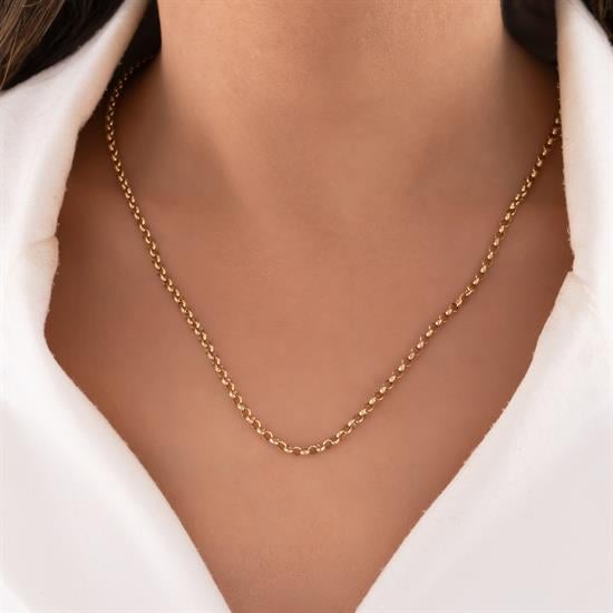 Doç Zincir 14 Ayar Altın 4 Mm