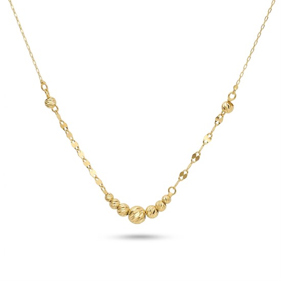 Dorika 14 Ayar Altın Minimal Kolye