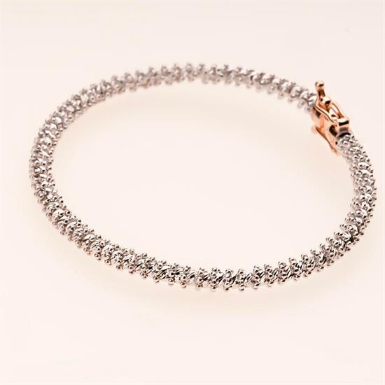 Dorika Beyaz 14 Ayar Altın Spor Kelepçe