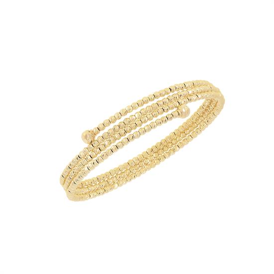 Dorika Sıralı Esnek 14 Ayar Altın Kelepçe