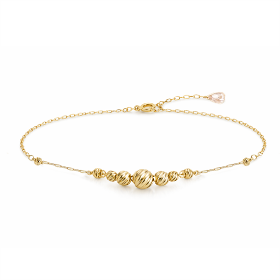 Dorika Toplu Minimal 14 Ayar Altın Bileklik