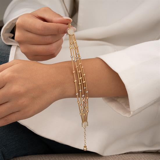 Dorikalı 14 Ayar Altın Bileklik