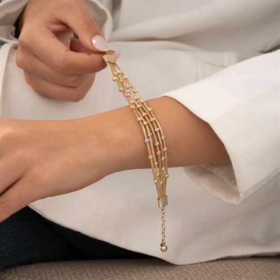 Dorikalı 14 Ayar Altın Bileklik