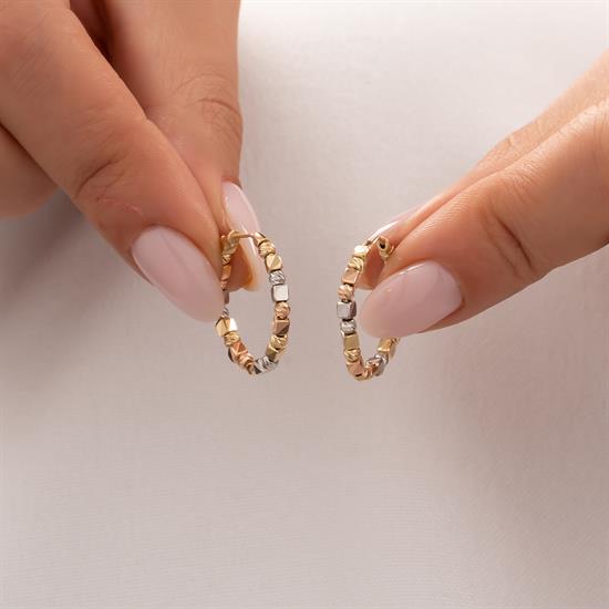 Dorikalı 14 Ayar Altın Küpe