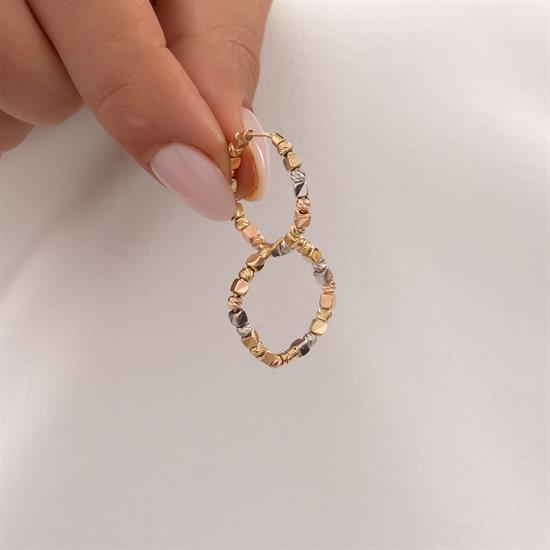 Dorikalı 14 Ayar Altın Küpe