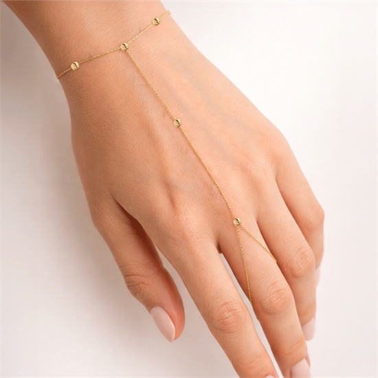 Dorikalı 14 Ayar Altın Şahmeran Bileklik