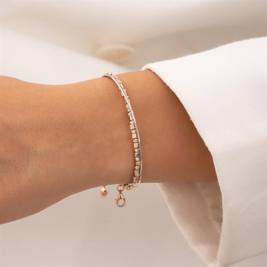 Dorikalı 14 Ayar Beyaz Altın Kelepçe