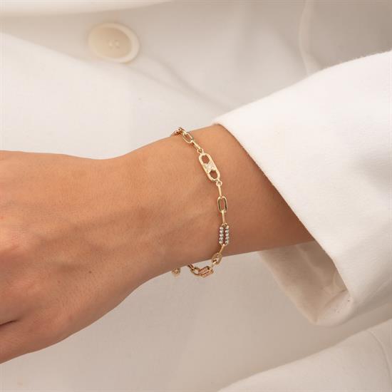 Dorikalı Ataç Model 14 Ayar Altın Bileklik