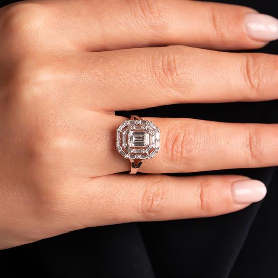 Dorikalı Baget 14 Ayar Altın Yüzük