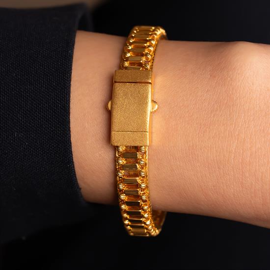 Dorikalı Geçişli 14 Ayar Altın Kelepçe